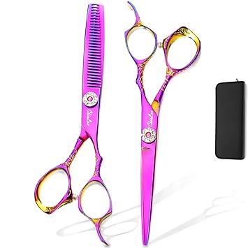 Amazon Com Chiulan 6 Shears Set Hairdressing Haircut Kits Sets