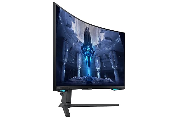 SAMSUNG 32″ ODYSSEY NEO G7 4K UHD 165HZ 1MS G-SYNC 1000R CURVED GAMING MONITOR, QUANTUM HDR2000, AMD FREESYNC PREMIUM PRO, ULTRAWIDE GAME VIEW, DISPLAYPORT, HDMI, HEIGHT ADJUSTABLE STAND, BLACK