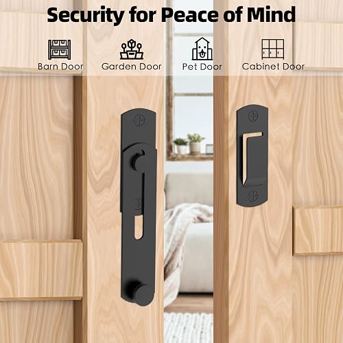 Barn Door Combination Lock - 3-Digit Keyless Latch With Light, Zinc Alloy, For Sliding Doors, Cabinets & More