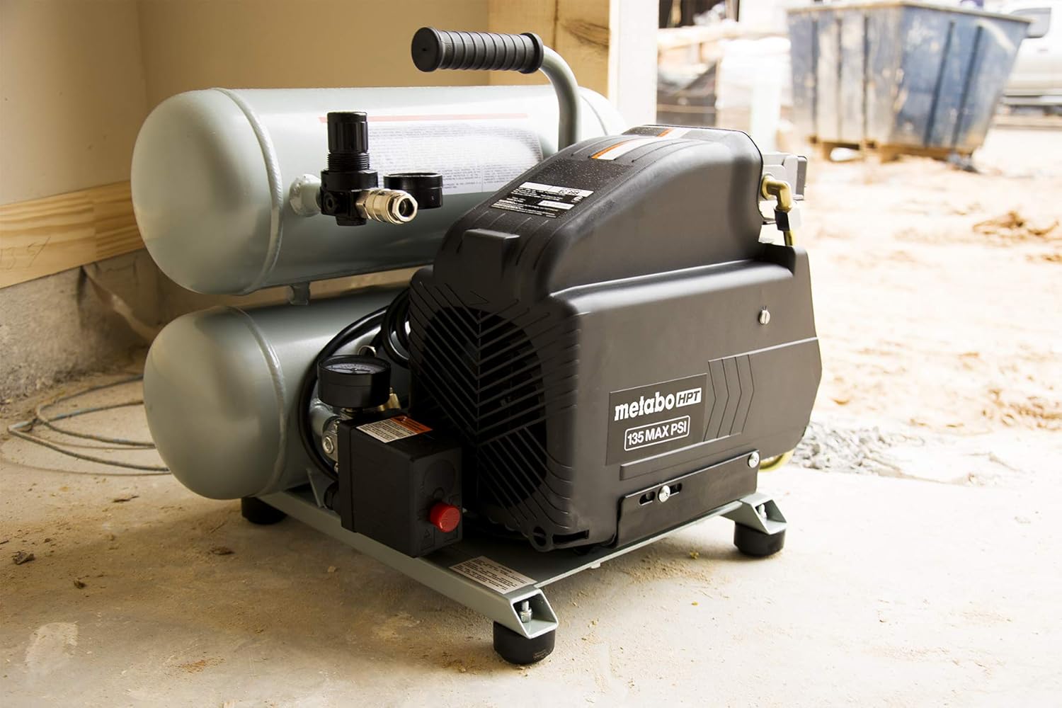 Cheap Metabo HPT EC99S Electric Air Compressor Twin Stack Portable 4