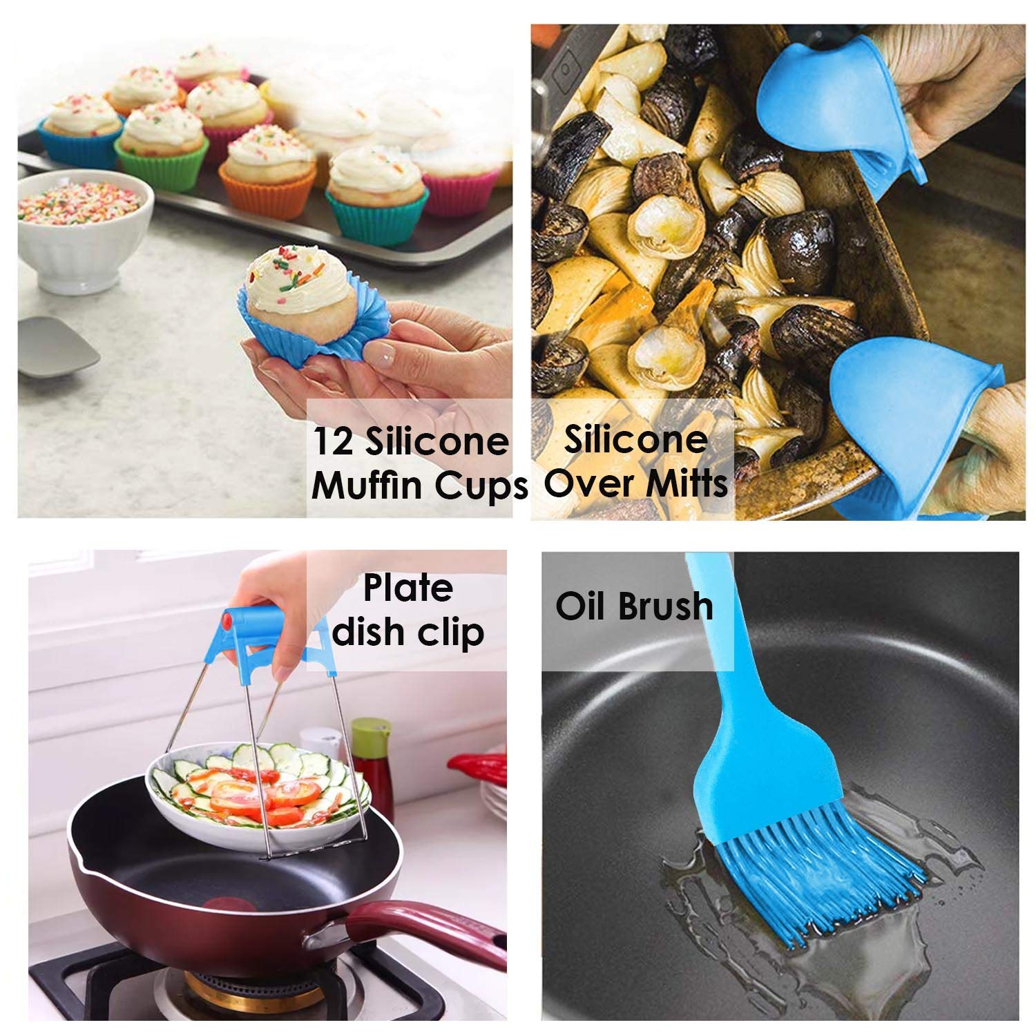 Air Fryer Accessories XL, 8 Inch Set Of 17 For Gowise USA Phillips Ninjia Cosori Cozyna 4.2QT 5.3QT 5.8QT Deep Air Fryer With 3 Magnetic Cheat Sheets And Recipes Cookbook Universal Accessories