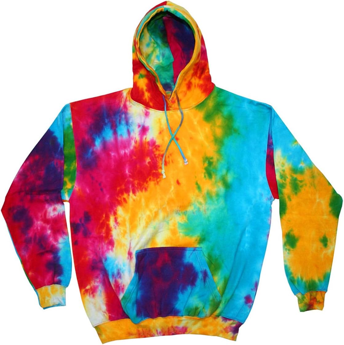multi tie dye hoodie