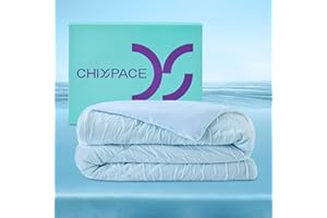 ChiXpace Cooling Comforter Full/Queen Size - Lightweight Summer Comforter for Hot Sleepers and Night Sweats, Q-Max 0.45 with Japanese Arc-Chill Cold Tech Fabric, Cooling Blanket Blue