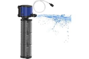 TARARIUM Aquarium Filter Powerful 660GPH for 100-300 Gallon Large Fish Tank Small Pond Fountain, Wave-maker Submersible Water Pump Turtle Tank Filter for Saltwater & Freshwater System