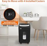 VidaTeco Paper Shredder for Office Matte Black Cross Cut 25 Sheets view 8