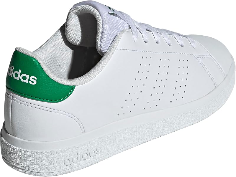 Unisex - Bambini e Ragazzi Advantage Base 2.0 Junior Shoes, Cloud White/Cloud White/Green, 38 EU — foto 3 di 8