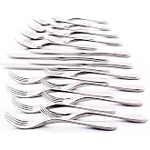 Knork Original Cutlery Utensils Flatware Set, 20 Piece, Gloss Silver