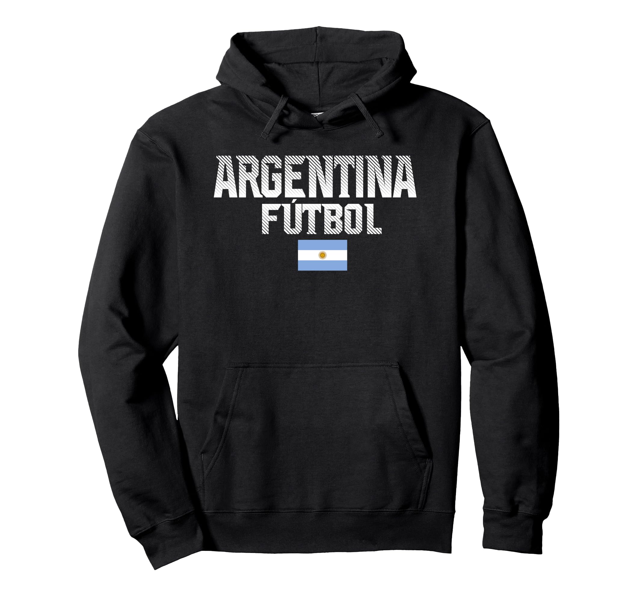 Argentina Futbol Centre Flag Pullover Hoodie