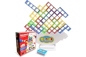 POJZIUY 48PCS Tetra Tower Enhanced Kit, Balance Game for Party Indoor Outdoor, Great Building Toys Gift for Kids Adults