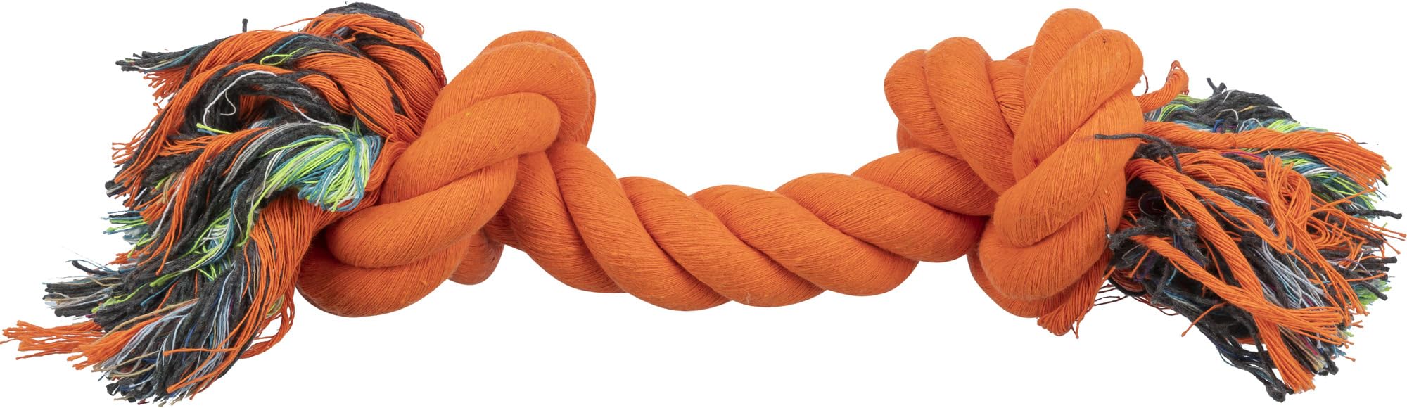 TRIXIE dog rope, 40 cm, orange, cotton-polyester mix, for fetching and tug-of-war — image 1