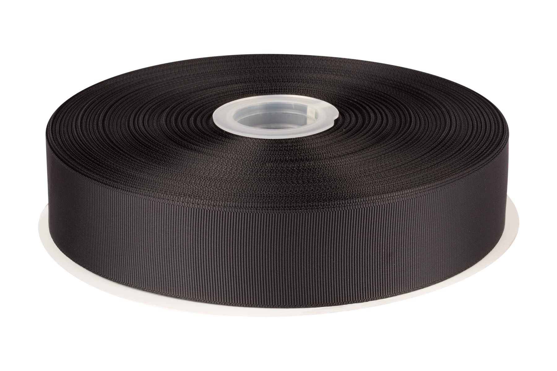 Fondersy 38mmX 91M Solid Grosgrain Ribbon for Gift Wrapping Parties, Wedding Decoration, Crafts Sewing(Black)