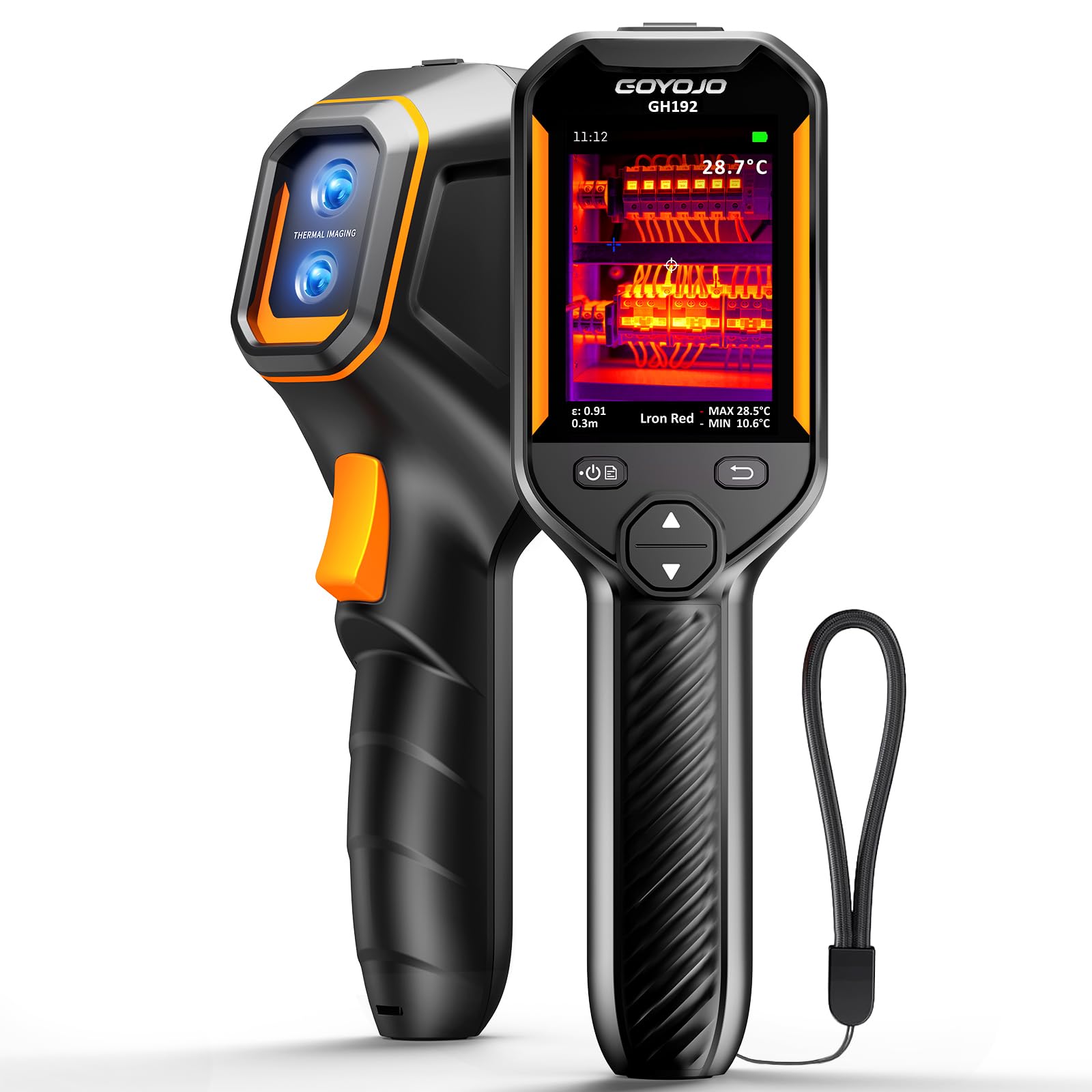 Photo 1 of GH192 Thermal Imaging Camera 240X240 Super IR Resolution with 2MP Visual Camera and Fusion Imaging, 25Hz Handheld Thermal Imager with Alarm for Mechanical Maintenance Home HVAC Electrical Inspection