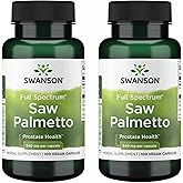 Swanson Saw Palmetto - Herbal Supplement Promoting Male Prostate Health Support - Natural Hair Supplement & Urinary Health Support - 540 mg 100 Capsules (2 Pack)