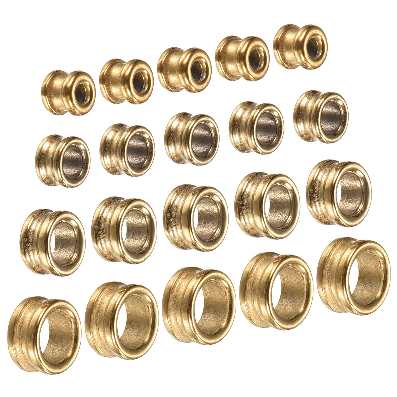 PATIKIL 1.4-3.8mm Grooved Ceramic Guide Ring, 20 Pack Fishing Rod Repair Kit for Freshwater Saltwater Fishing, Black