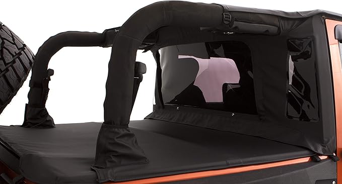 Amazon Com Rampage Products 990235 Trailview Tonneau Top Fits 07 18 Jeep Jk 2dr Automotive
