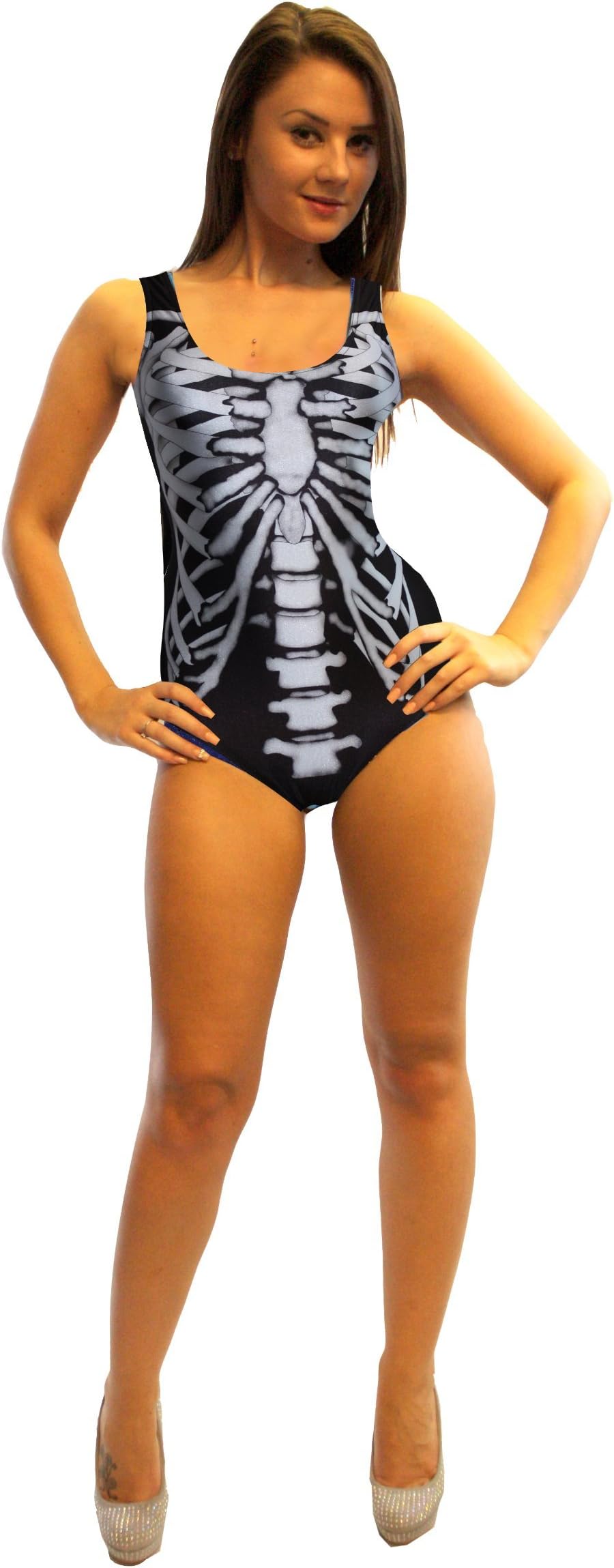 Insanity Lovely Bones X-Ray Skeleton Swimsuit Bodysuit