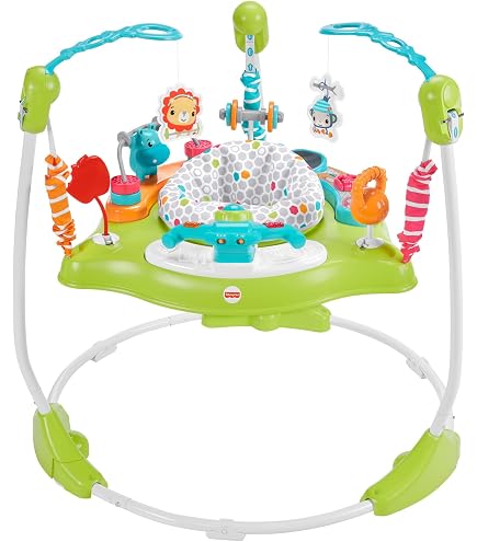 Baby Einstein Farm Explorers – Saltador 2 En 1 Con Piano Granero Y Juguetes Interactivos, Luces Y Música, Para Bebés De 6 A 12 Meses, Asiento Giratorio 360°