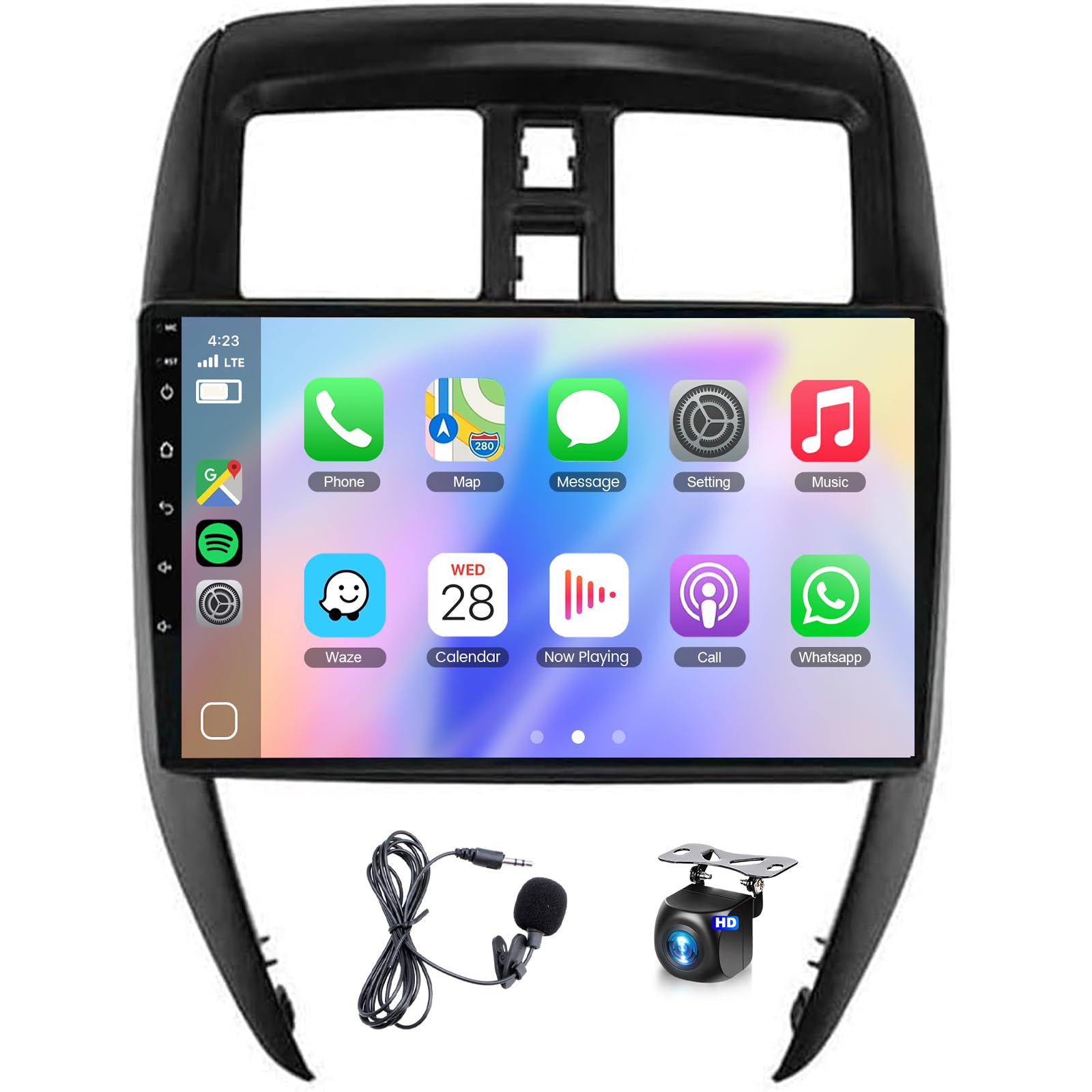 Photo 1 of [4G+64G] Car Radio Stereo for Nissan Versa Sedan 2015-2019 Android Wireless CarPlay Android Auto,10.1 inch IPS Touchscreen Car Stereo Bluetooth5.0,GPS,WiFi,SWC,59UI,32EQ AI DSP+HD Backup Camera