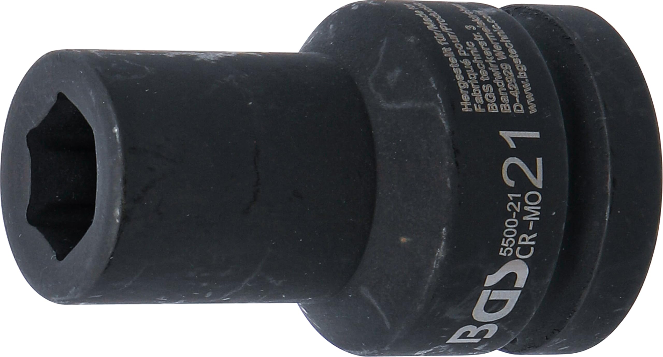 BGS 5500-21 | Impact Socket Hexagon, deep | 25 mm (1") Drive | 21 mm