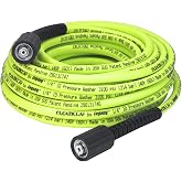 Flexzilla Pressure Washer Replacement Hose, 1/4 in. x 50 ft., 3100 PSI, M22 Fittings, No-Kink, Lightweight, ZillaGreen