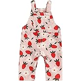 CHAUKAREAUL Baby Girl Overalls Romper Floral Print Sleeveless Suspender Jumpsuit Summer Clothing