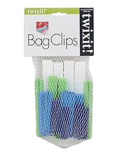 Twixit Clip Asstorted Food Storage Bag Sealer Clips - 20pk