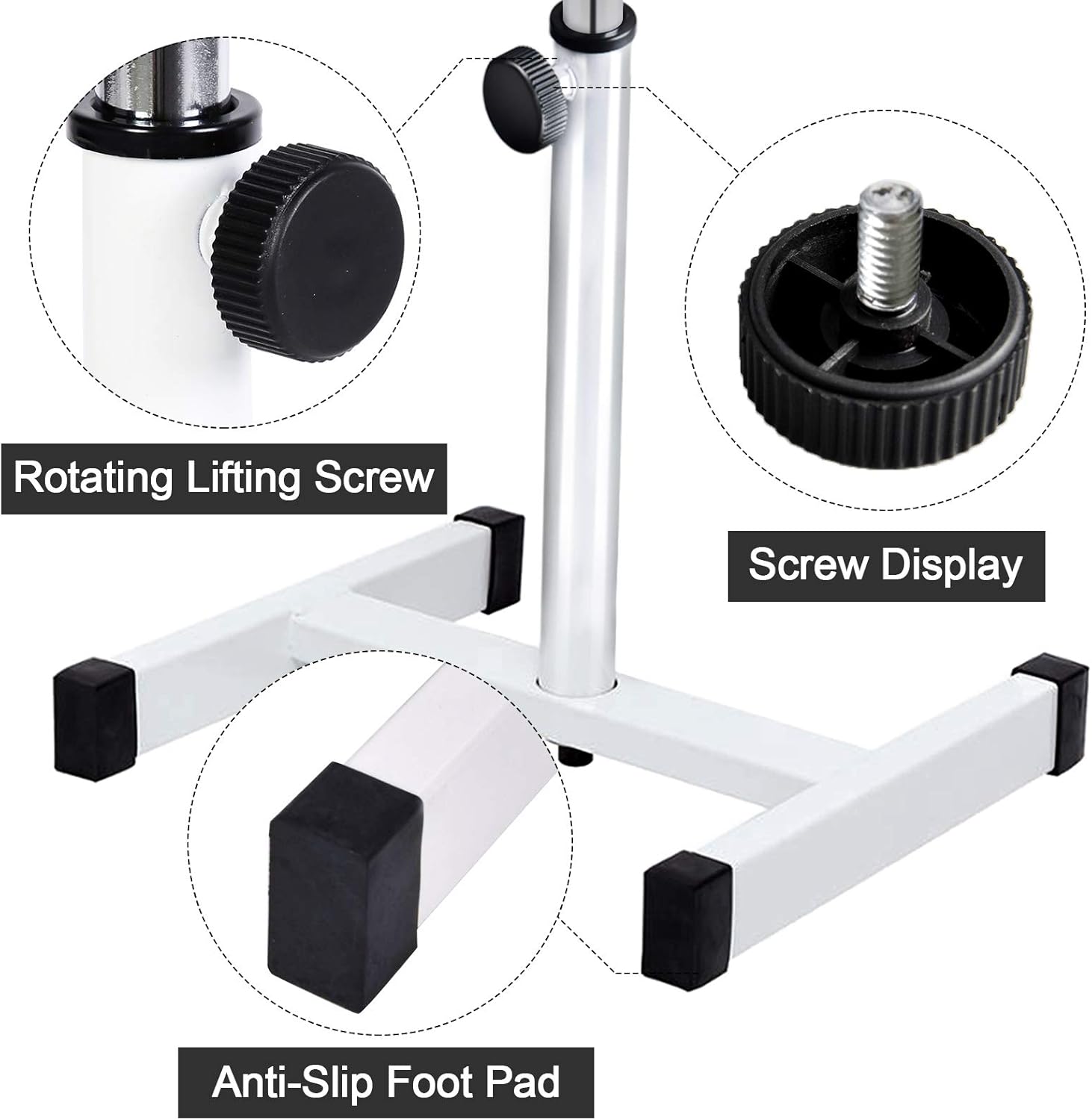 Kalolary Pedicure Manicure Footrest Adjustable Seat Height Technician Nail Equipment Salon Spa (Black): Kitchen & Dining
