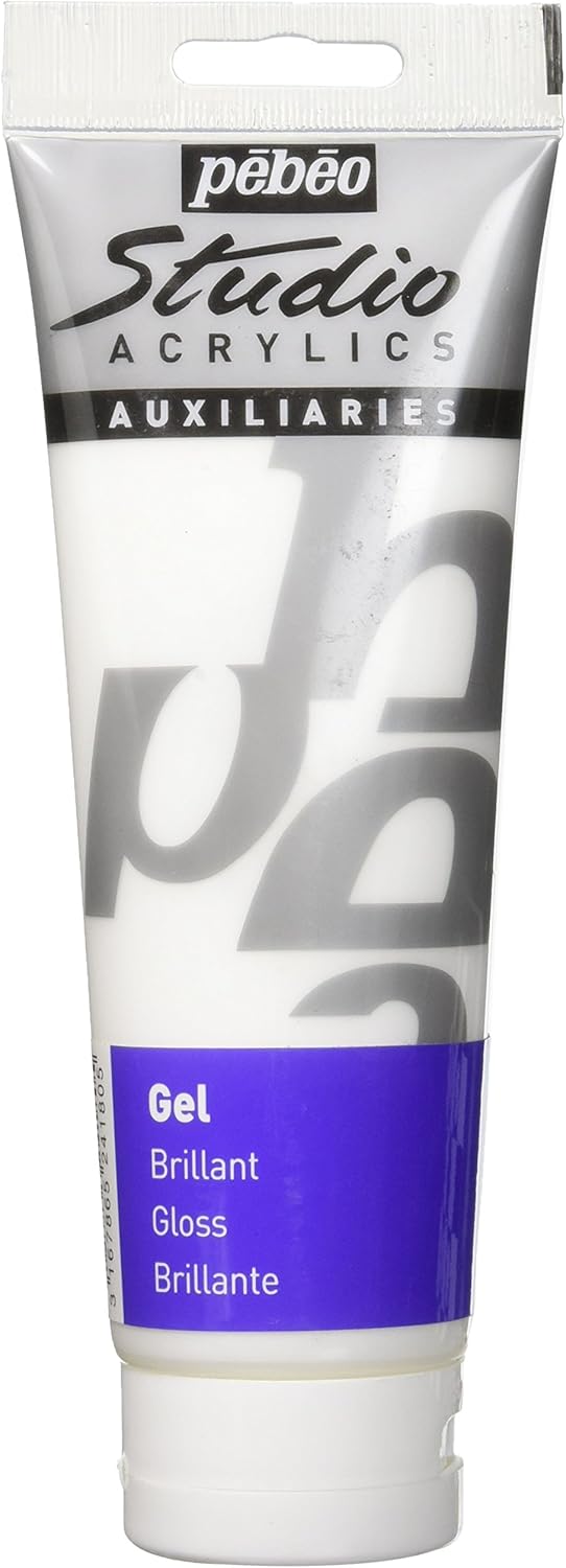 PEBEO 250 ml Studio Acrylics Mediums Gloss Gel, Transparent Amazon.co