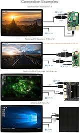 Waveshare 11.6" HDMI LCD Touch Screen IPS 1920x1080 Case Glass Raspberry Pi view 5