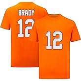 Custom Football T-Shirt No Brand/Logos 100% Cotton for Mens/Womens/Kid