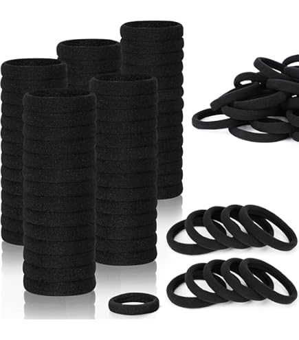 Bulk Hair Ties Non Metal Elastic Rubber Bands for Thick Curly Hair 500 Pcs Amazon.com : Canlierr 500 Pcs Hair Ties Bulk for Thick Non  main image 3