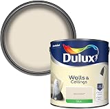 Dulux Silk Emulsion Paint For Walls And Ceilings Natural Calico 2.5 L
