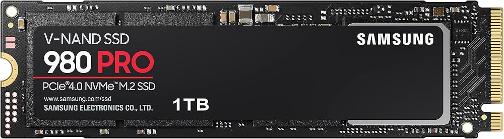 Samsung 980 PRO MZ-V8P1T0BW 1TB NVMe PCIe 4.0 M.2 2280 SSD