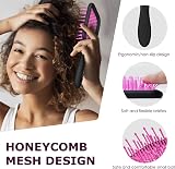 SHINLEA Detangling Hair Brush for Curly Hair Red Black Pink view 2