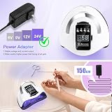 LKE UV LED Nail Lamp 320W Professional Gel Dryer 66 LEDs Auto Sensor 4 Timers view 6