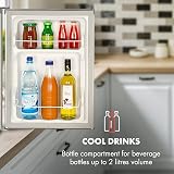 KLARSTEIN Cool Kid Mini Fridge 66 L Stainless Steel Energy Class E view 4