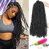18 inch Passion Twist Crochet Hair 6 packs/lot Water Wave Crochet Braiding Hair 