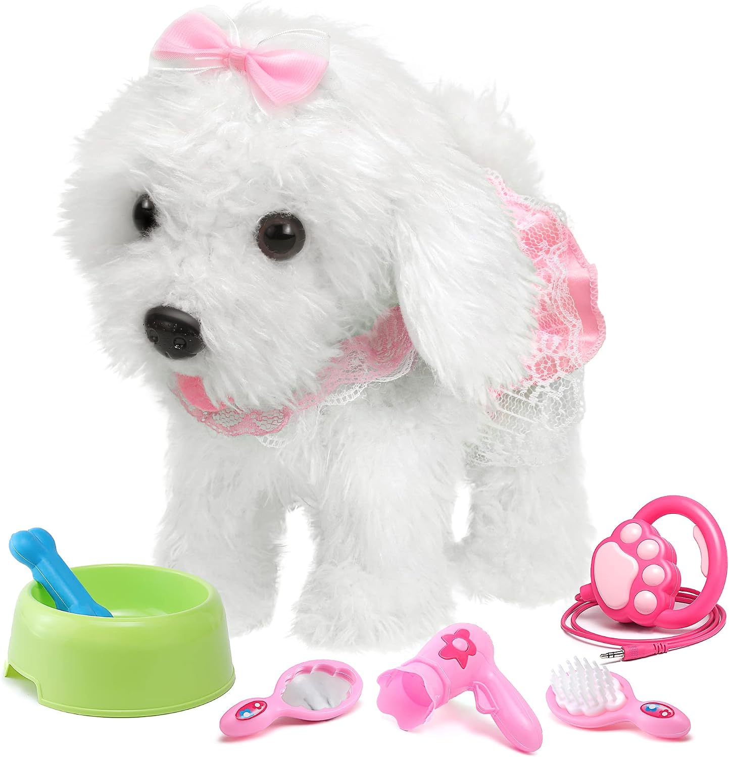 OR OR TU Walking Barking Toy Dog with Remote Control Leash