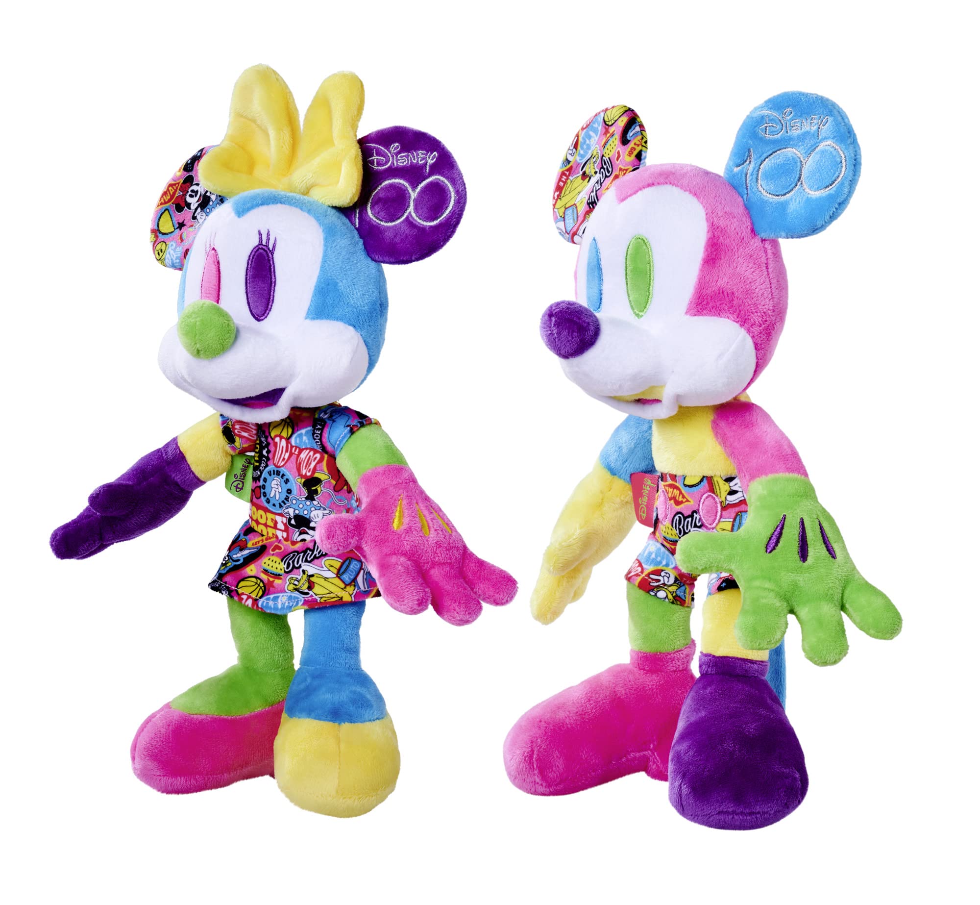 Simba 6315870124 - Disney Mickey & Minnie Mouse 100 Jahre Collector-Set, 33cm Plüsch, Limitierte Sammler-Edition, Geschenk-Box, Amazon exklusiv, Zertifikat & Seriennummer, für Erwachsene & Kinder 3