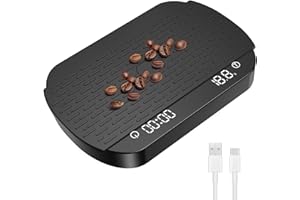 OBEST Digital Coffee Scale with Timer, Rechargeable Coffee Weight Scale 0.1g Precision Electronic Espresso/Food Cooking Scale
