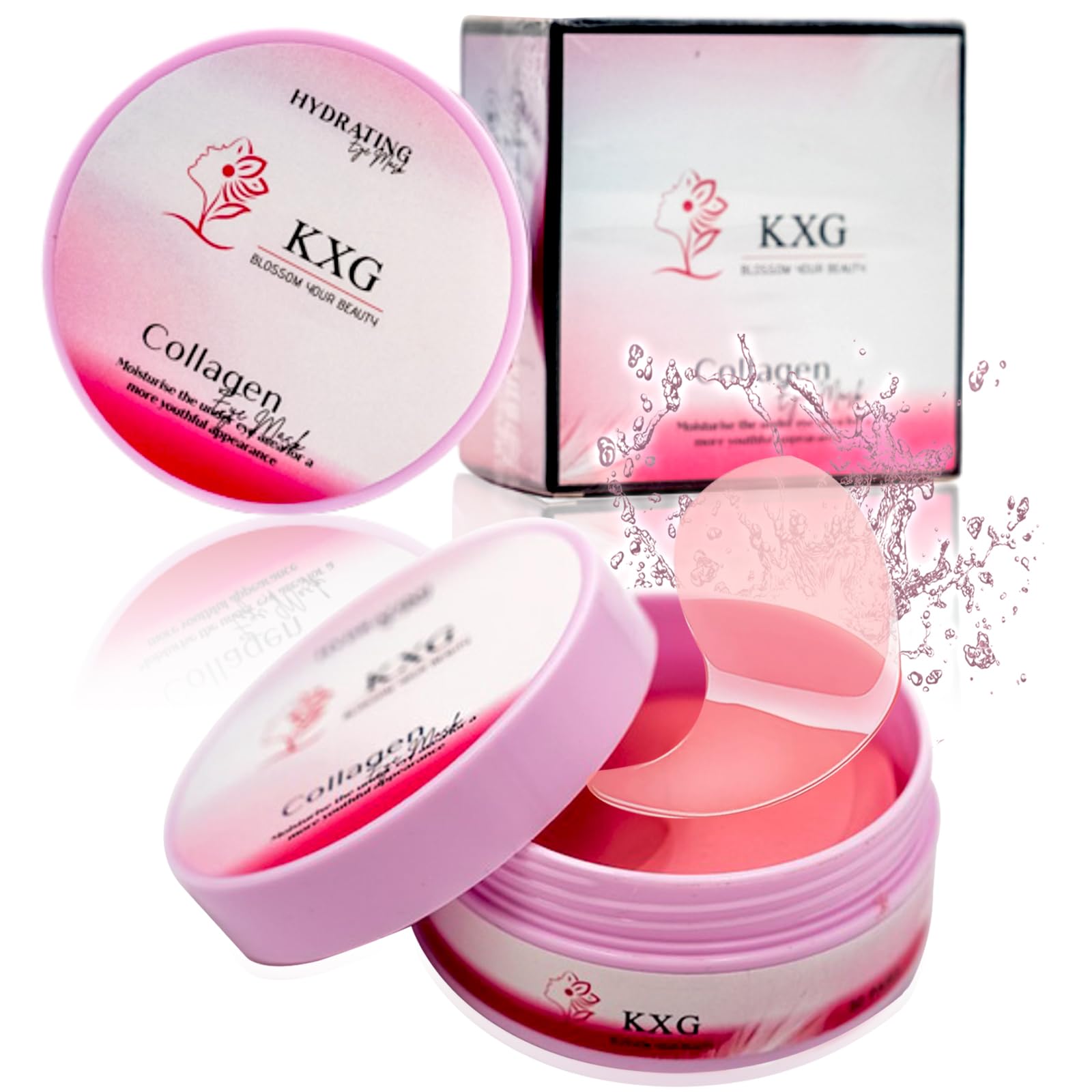 KXG Collagen Under-Eye Mask - Collagen Under Eye Patches, Under-Eye Treatment for Hydrating Puffy Eyes (30pairs)