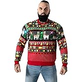 Men‘s Ugly Christmas Sweater Unisex Women`s Funny Novelty Pullover for Xmas Party Festive
