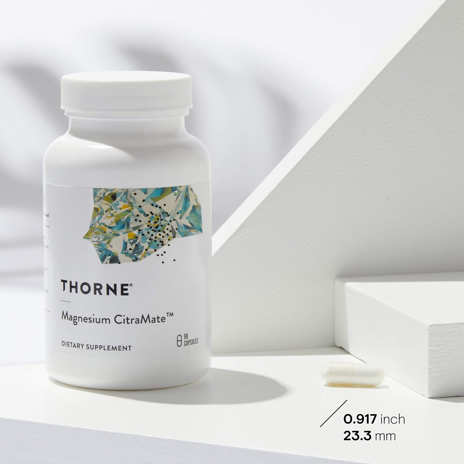 Thorne Research - Magnesium Citramate - Magnesium with Citrate-Malate to Promote Energy Production, Heart and Lung Function, and Metabolism of Sugar and Carbs - 90 Capsules: Health & Personal Care