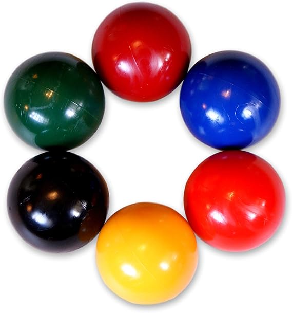Combien Pese Une Balle De Golf Amishtoybox. com Lot de 6 balles de Croquet de Rechange, Made in The