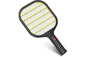 LUOJIBIE Electric Fly Swatter, Battery Operated Bug Zapper Racket, Ultralight Handheld Mosquito Killer for Indoor & Outdoor Pest Control