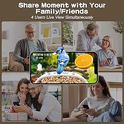 birdsnap® MON - Smart Bird Feeder with Camera, 2K