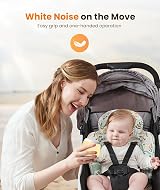Dreamegg White Noise Machine Portable 24 Sounds 8 Night Lights Baby Sleep view 2