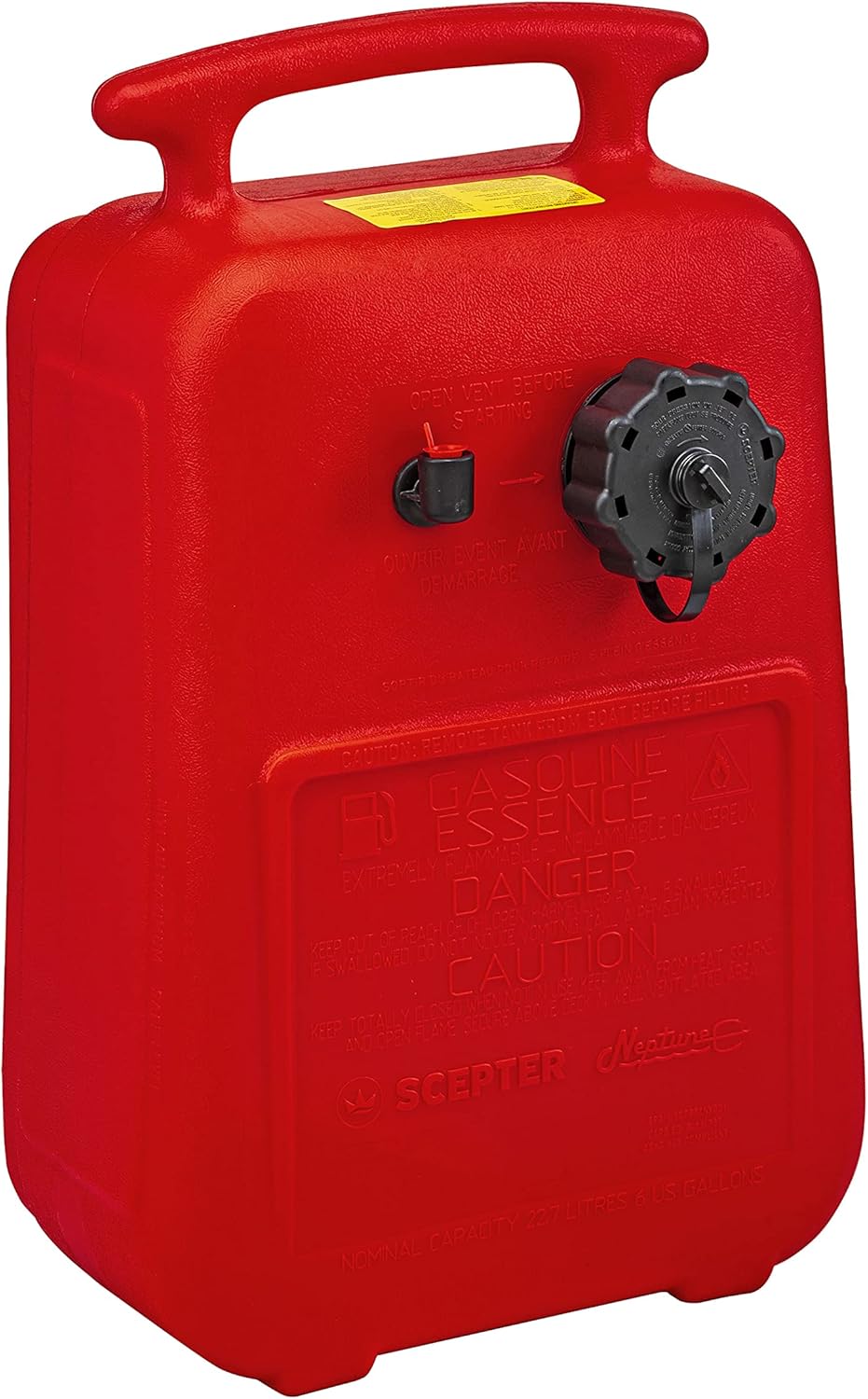 Scepter Neptune Portable 6 Gallon Fuel Tank : Boat Fuel Tanks : Sports & Outdoors