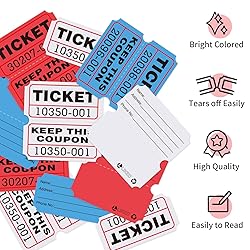 L LIKED Raffle Tickets Double Roll,Consecutively