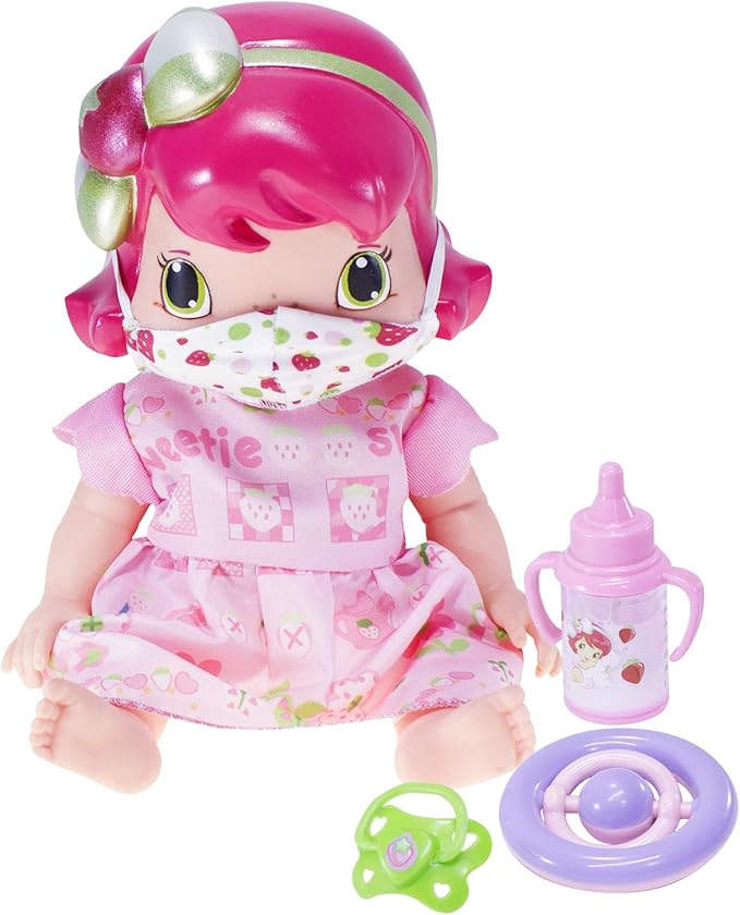 Boneca Baby Moranguinho Amiguinha com Máscara e Acessórios
